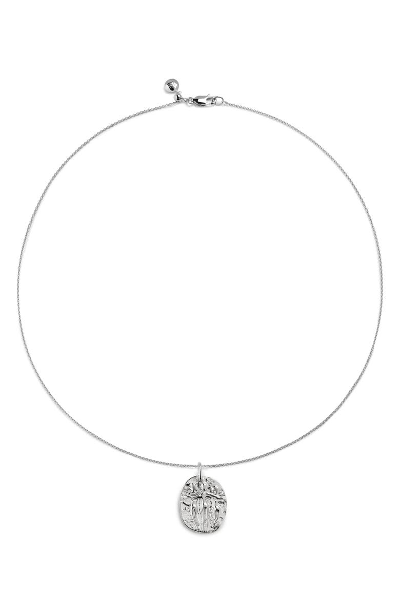 Monica Vinader Sisterhood Pendant Necklace, Main, color, Sterling Silver
