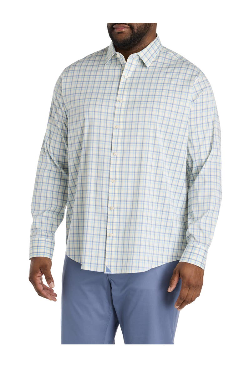 Big & Tall Pendelton Performance Sport Shirt, Alternate, color, YELLOW