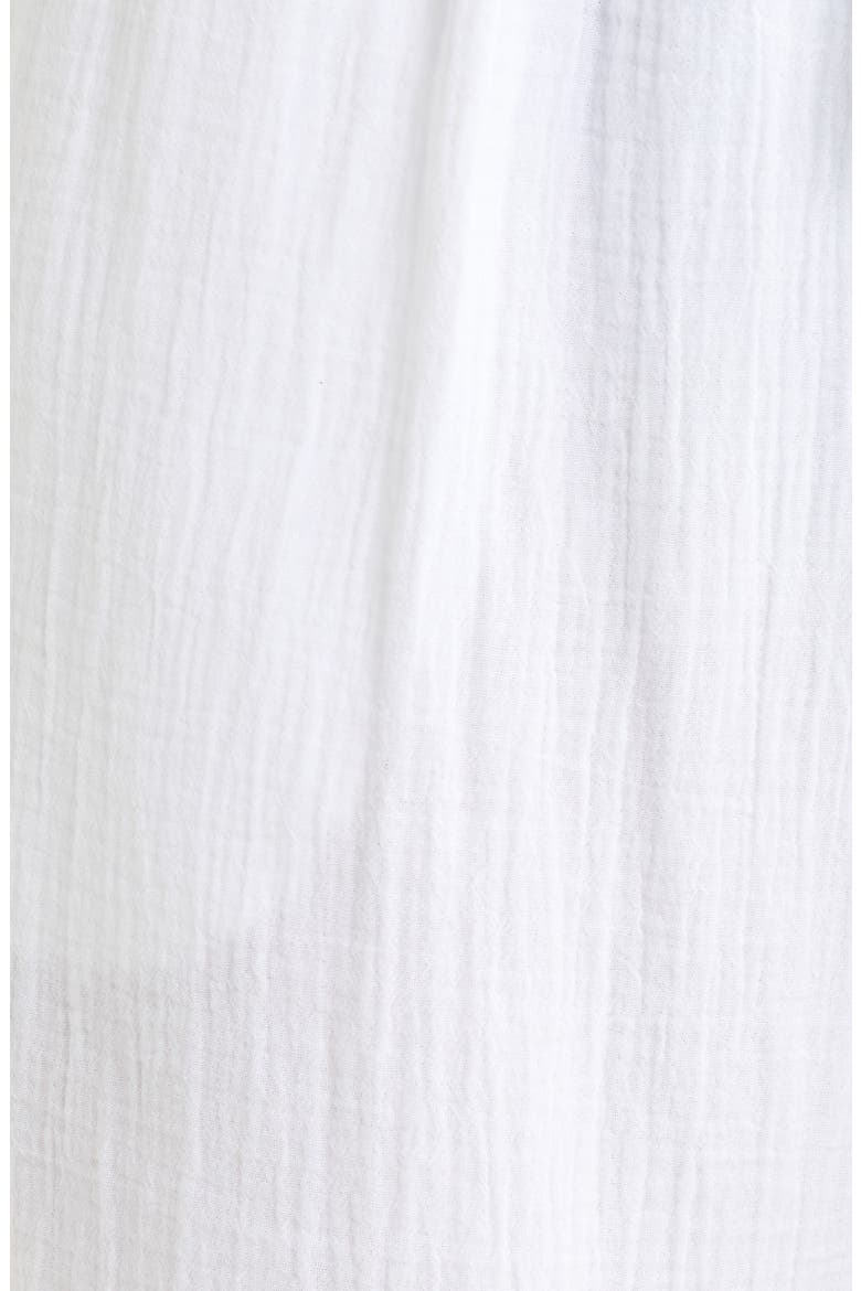 Ankle Tie Double Gauze Cover-Up Pants, Alternate, color, WHITE