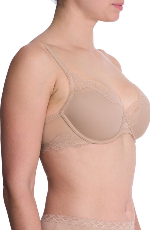 Natori Elusive Lace Plunge T-shirt Bra In Brown