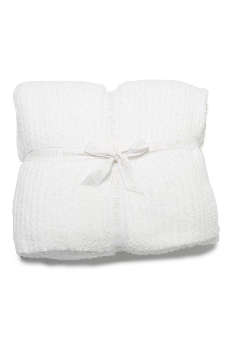 CozyChic® Ribbed Bed Blanket, Main, color, WHITE