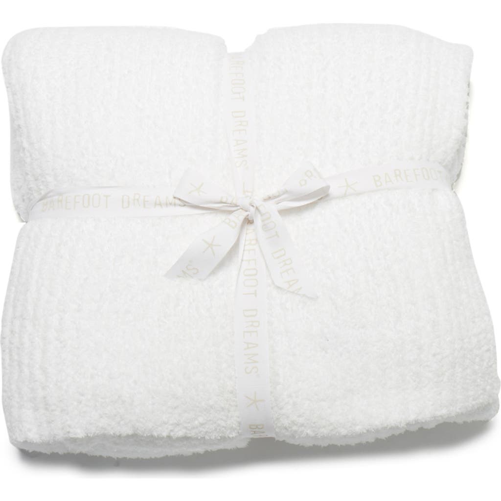 Barefoot Dreams Cozychic® Ribbed Bed Blanket In White