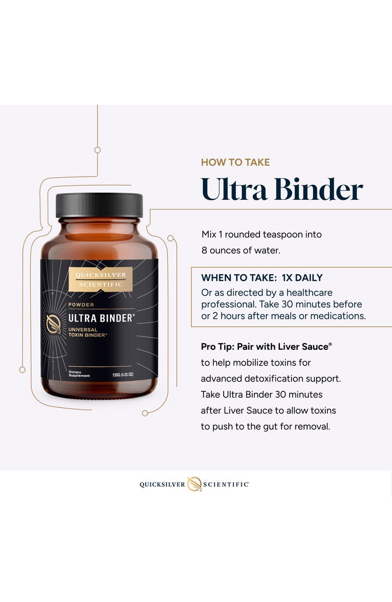 Quicksilver Scientific Ultra Binder Bentonite Clay Zeolite and Charcoal Powder, Alternate, color, NO COLOR