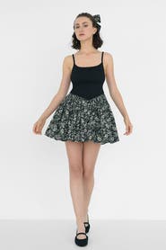 nuaje nuaje Bianca Smocked Ballerina Mini Dress