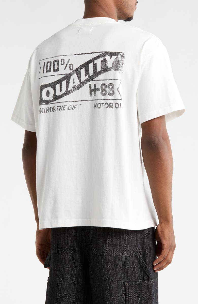HONOR THE GIFT Motor Oil Graphic T-Shirt, Alternate, color, White