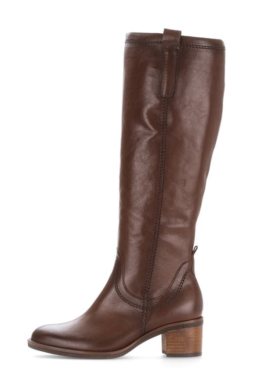Gabor Knee High Riding Boot In Brown