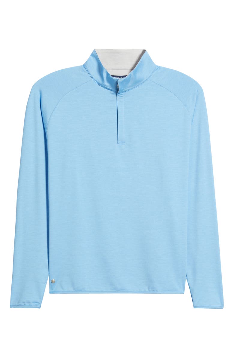 Peter Millar Crown Crafted Stealth Performance Quarter Zip Pullover, Alternate, color, Blue Topaz