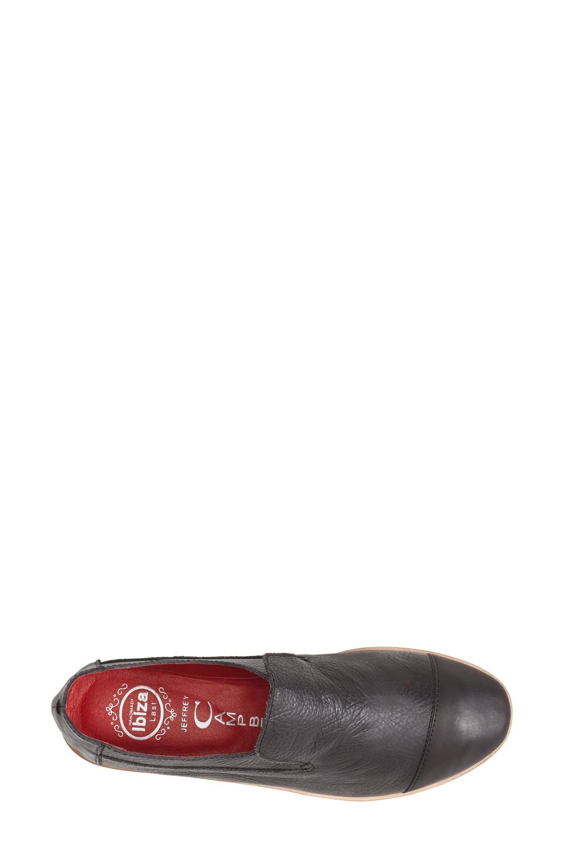 'Barkley' Cap Toe Loafer, Alternate, color, BLACK