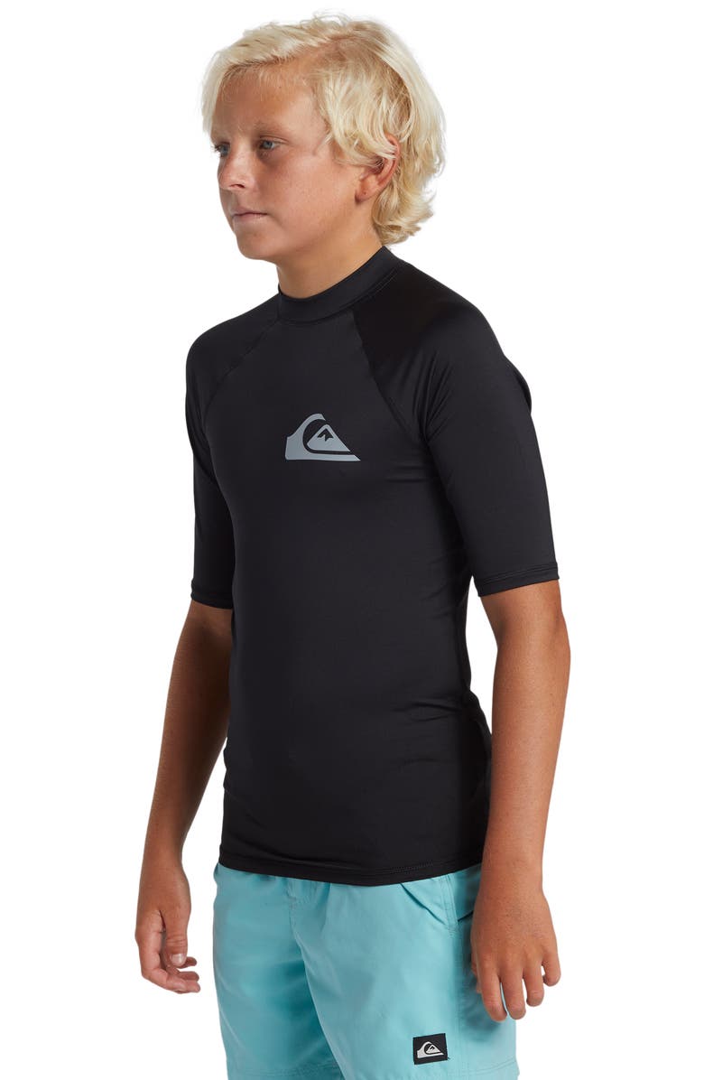 Quiksilver Kids' Everyday Colorblock Short Sleeve Rashguard, Alternate, color,