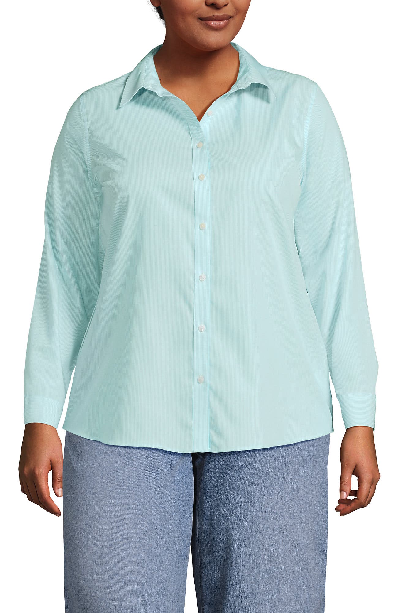 Bright Aqua Breeze Mini Stripe