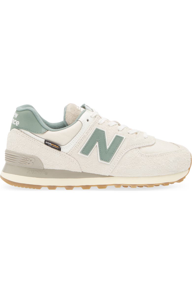 New Balance Gender Inclusive 574 Sneaker, Alternate, color, Calcium/ New Spruce