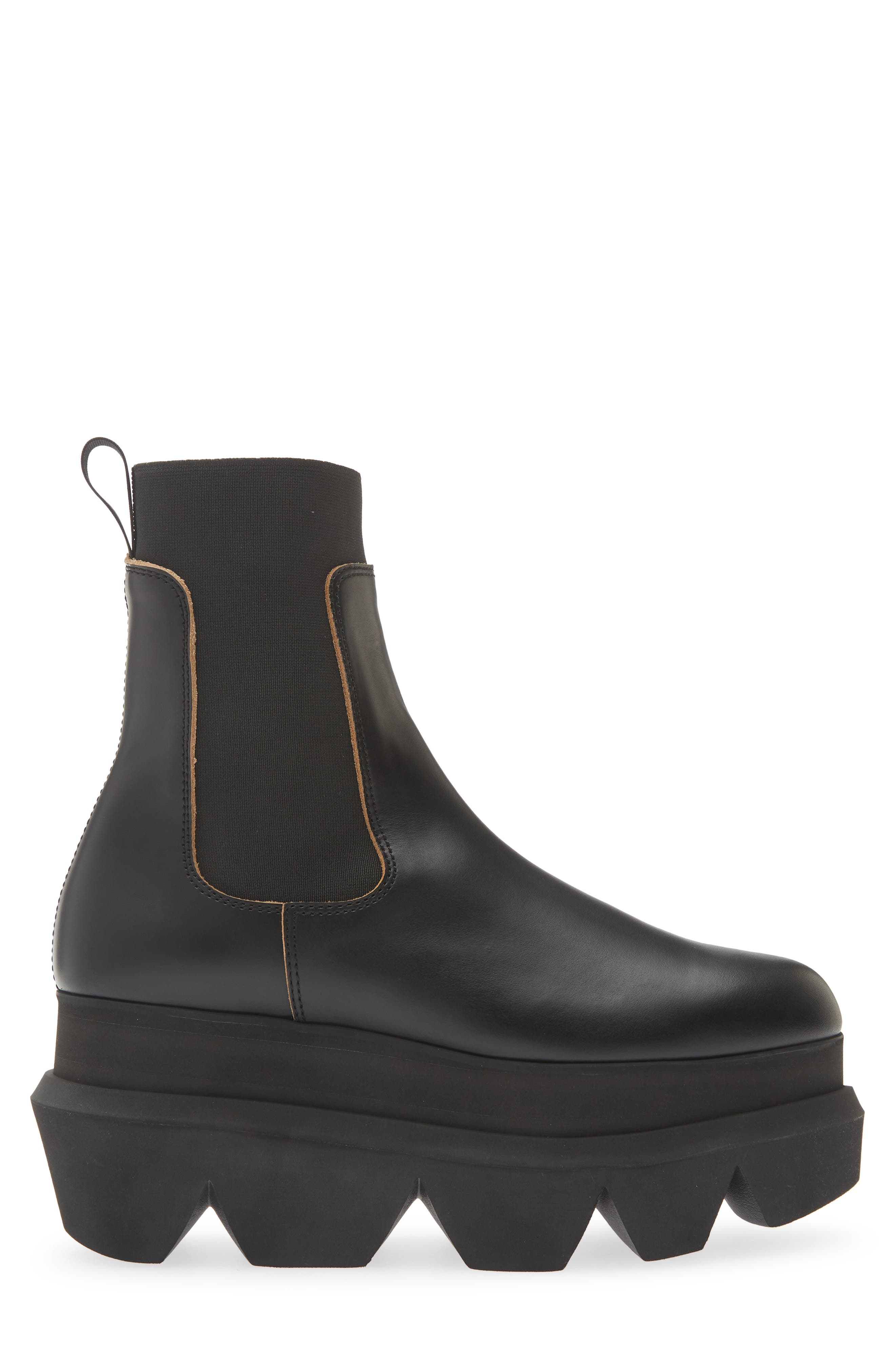 Sacai Lug Sole Chelsea Boot, Alternate, color, Black