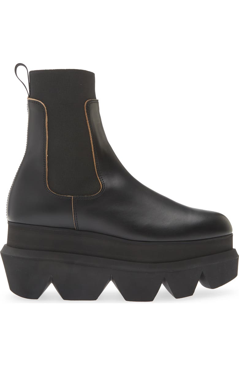 Sacai Lug Sole Chelsea Boot, Alternate, color, Black