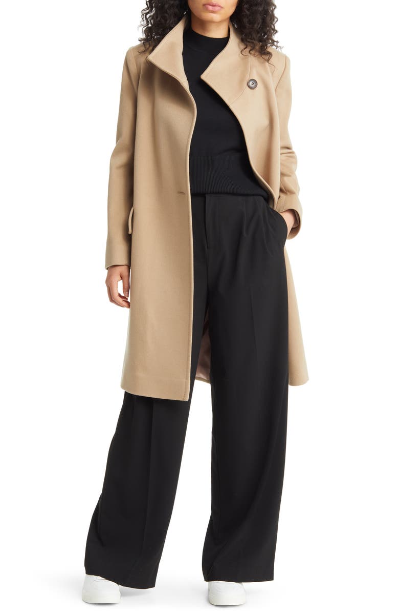 Fleurette Presley Cashmere Coat, Alternate, color, Camel