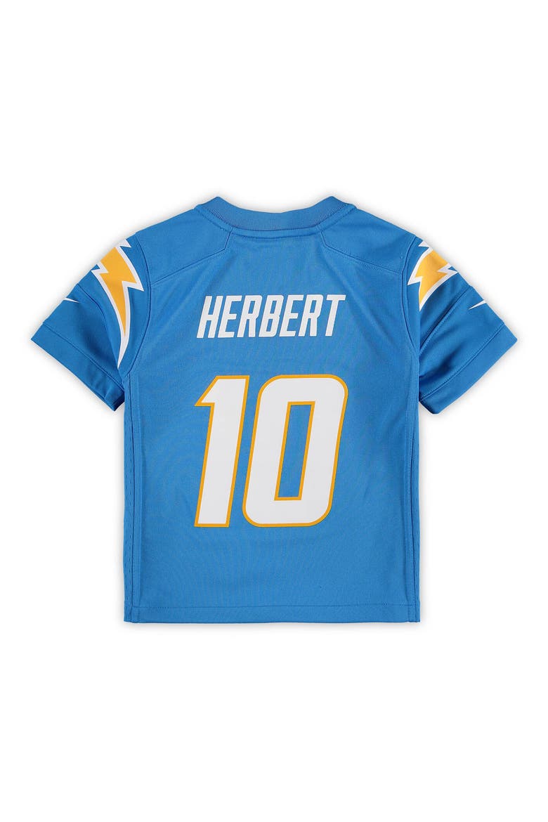 Preschool Nike Justin Herbert Powder Blue Los Angeles Chargers Game Jersey, Alternate, color, POWDER BLUE