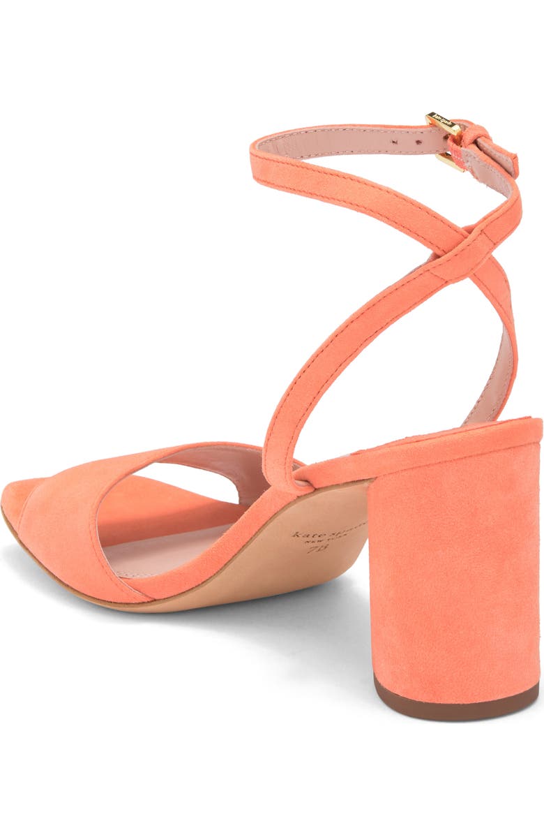 Kate Spade New York delphine block heel sandal, Alternate, color, Melon Ball