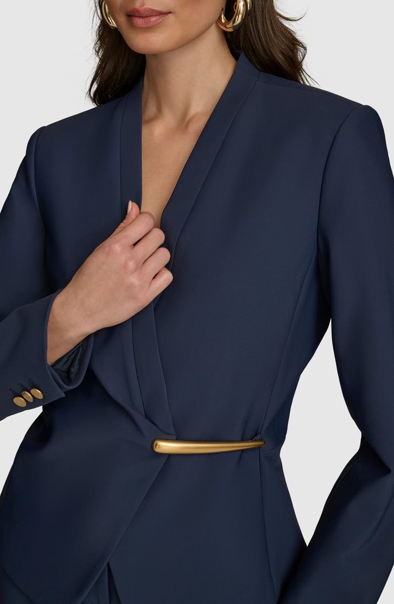 Donna Karan New York Double Knit Jacket, Alternate, color, Nightfall