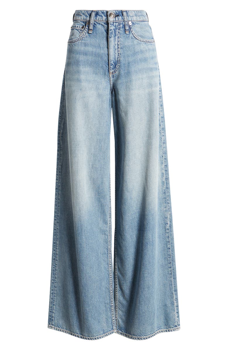 rag & bone Sofie Featherweight High Waist Wide Leg Jeans, Alternate, color,
