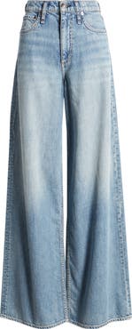 rag & bone Sofie Featherweight High Waist Wide Leg Jeans