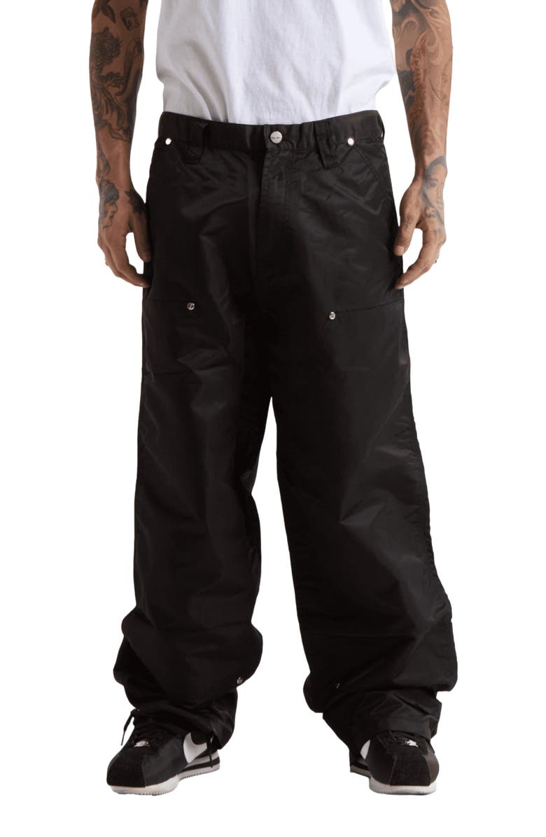 Shaka Wear Nylon Double Knee Pants, Main, color, Black