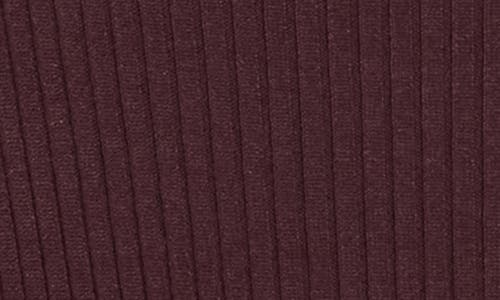 Leith Boat Neck Flare Sleeve Sculpt Sweater In Burgundy