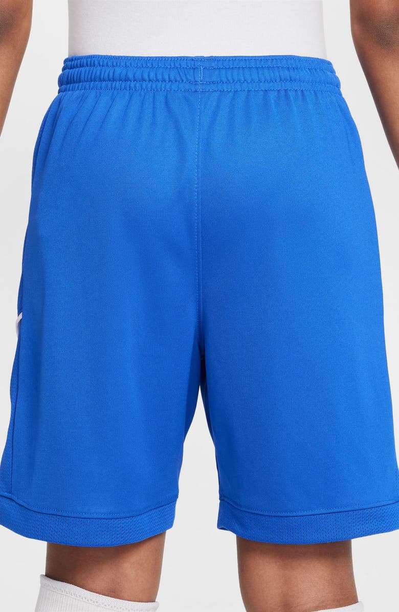 Nike Kids' Academy Dri-FIT Soccer Shorts, Alternate, color, Game Royal/ Game Royal/ White