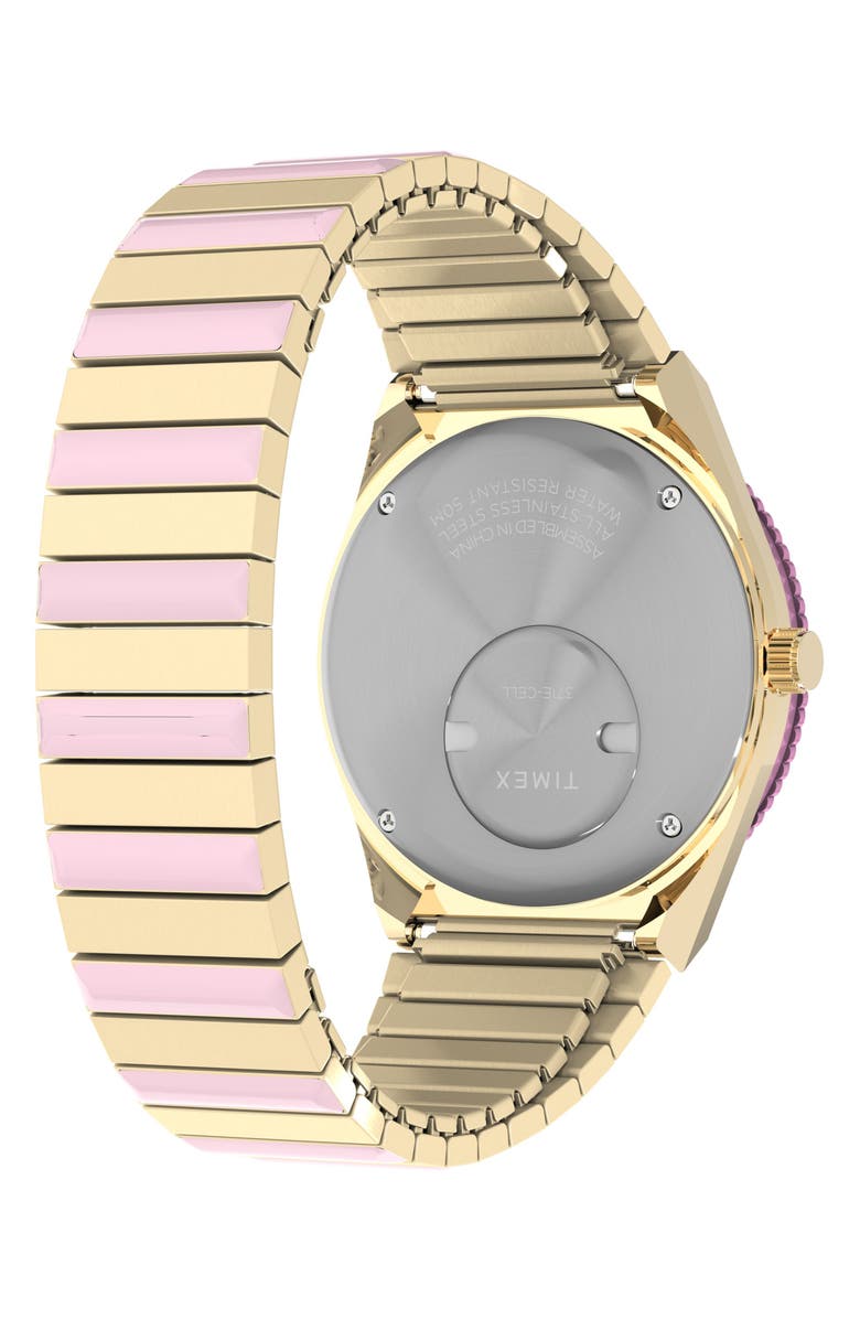 Timex<sup>®</sup> Q Timex Expansion Bracelet Watch, 36mm, Alternate, color, Gold/Pink