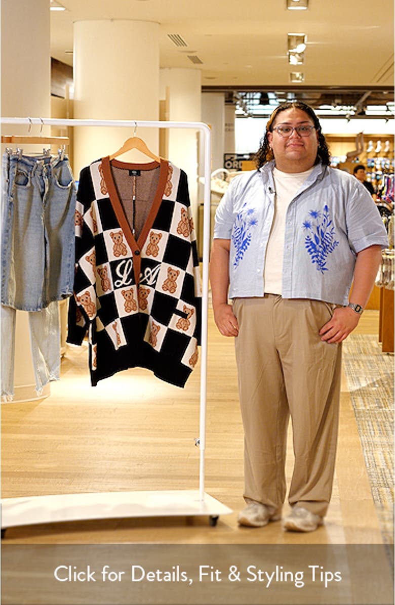 Teddy Oversize Cardigan, sales video thumbnail