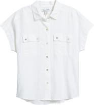 Tommy Bahama Castialina Utility Linen Button-Up Shirt