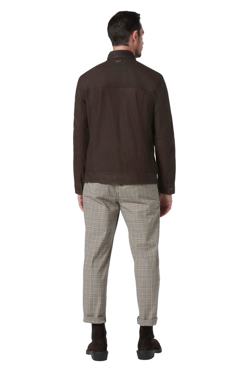 Andrew Marc Norworth Leather Jacket, Alternate, color, Dark Brown