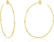 Melinda Maria Inside Out Station Hoop Earrings