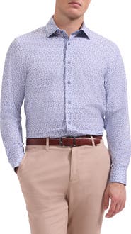 Bugatchi James OoohCotton® Retro Print Button-Up Shirt
