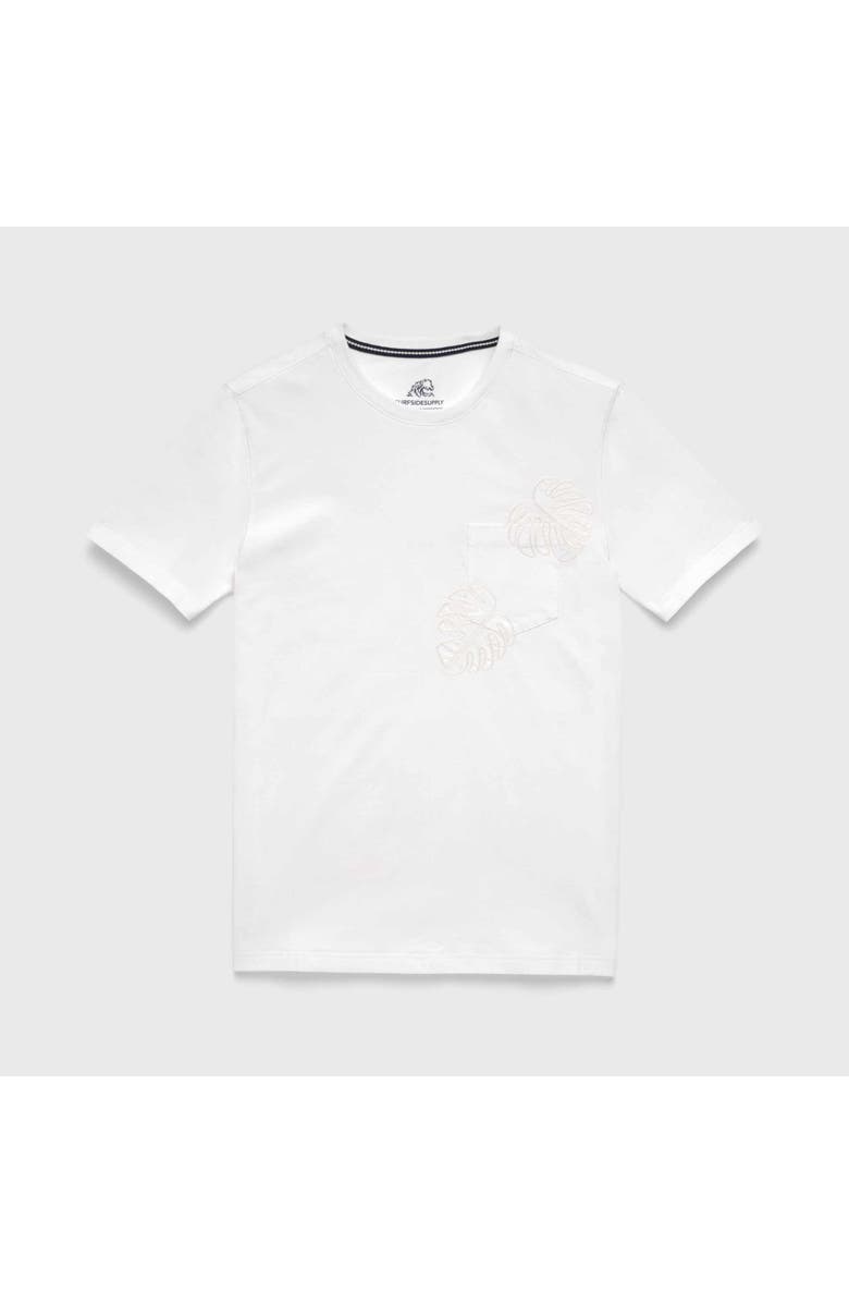 Surfside Supply Co. Chris Embroidered Tee, Main, color, White