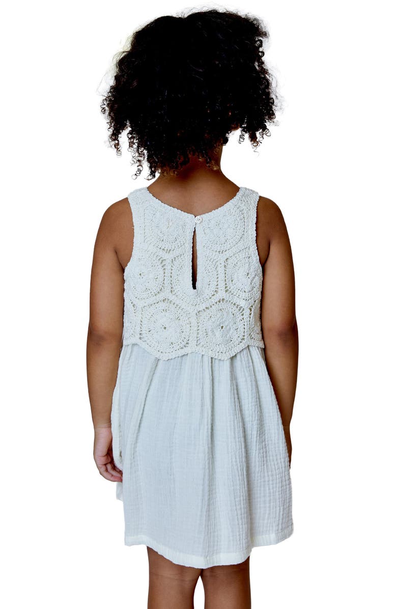 Design History Kids' Twofer Dress, Alternate, color, Vanilla Combo