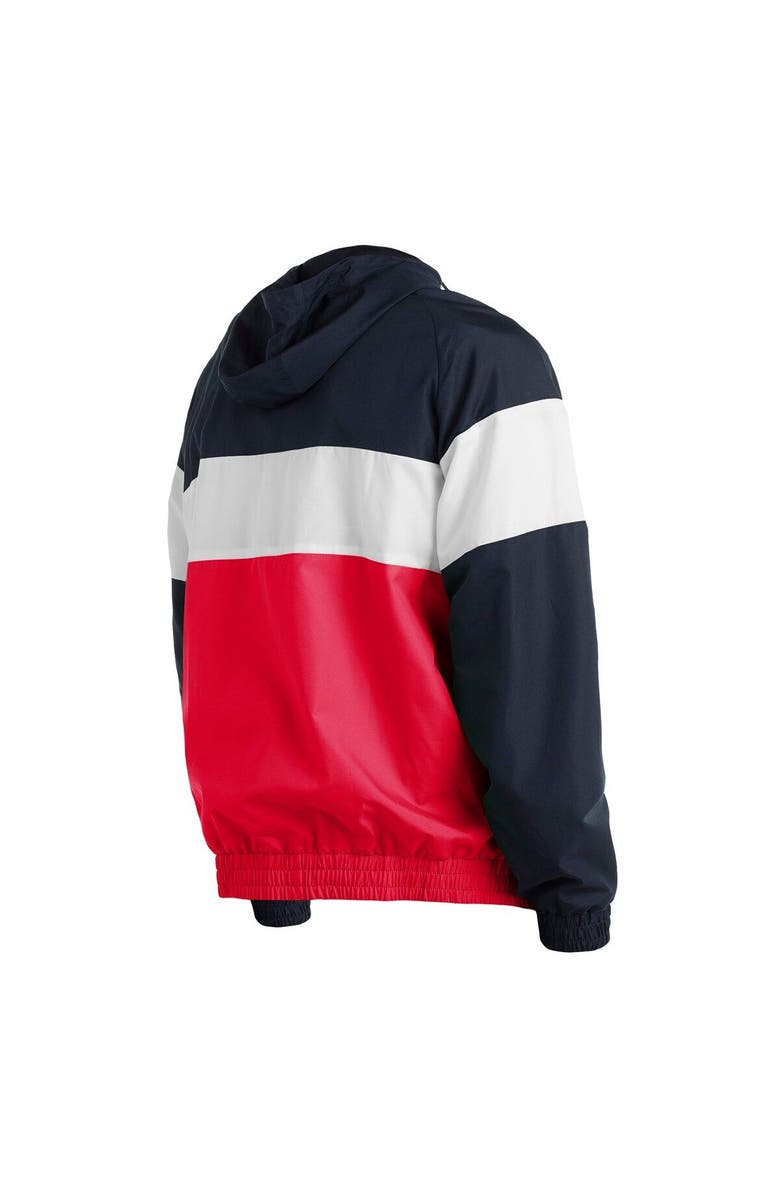 New Era Men's New Era Red Boston Red Sox Raglan Quarter-Zip Hoodie, Alternate, color, Red