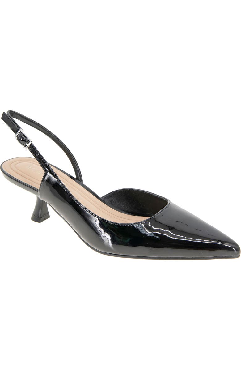 BCBGeneration Kittie Slingback Kitten Heel Pump, Main, color, Black Patent