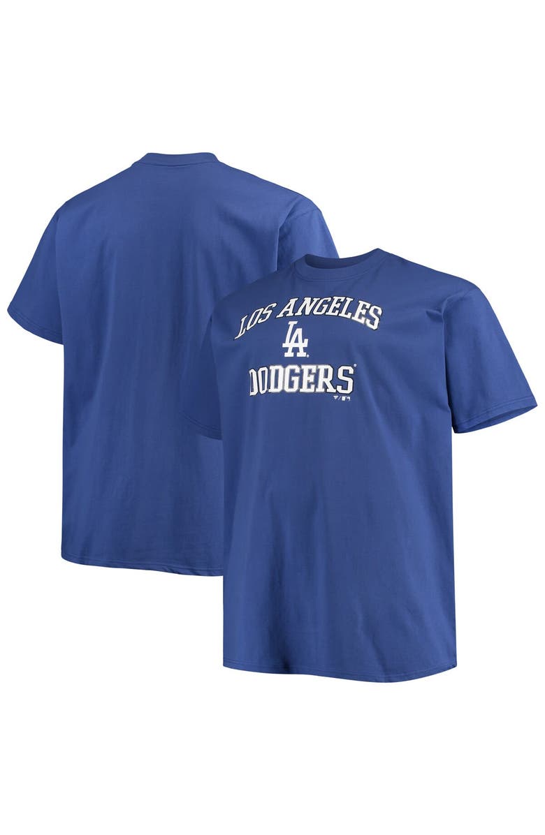 FANATICS Men's Fanatics Branded Royal Los Angeles Dodgers Big & Tall Heart T-Shirt, Alternate, color, 