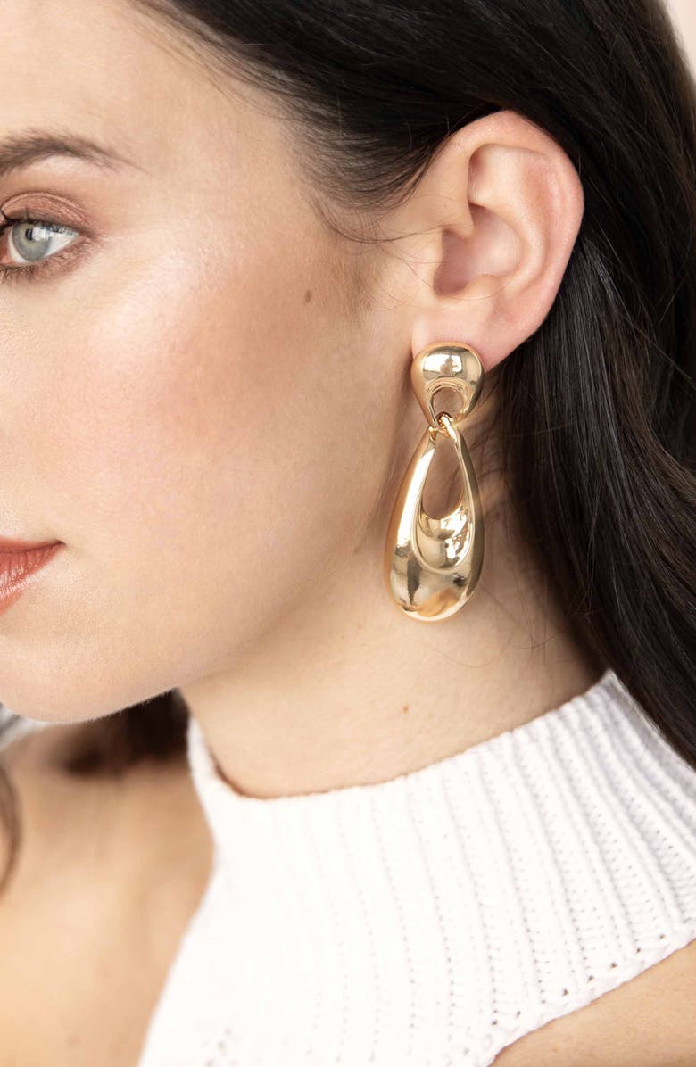 Ettika Infinity Drop Earrings, Alternate, color,