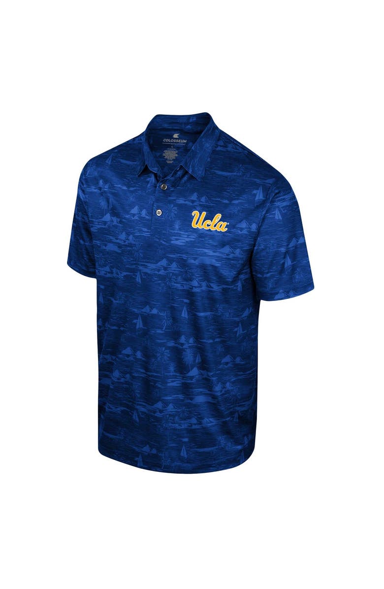 COLOSSEUM Men's Colosseum Blue UCLA Bruins Daly Print Polo, Alternate, color, Blue