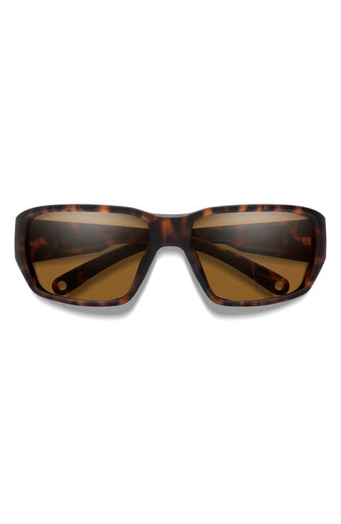 Hookset 62mm ChromaPop™ Polarized Oversize Wraparound Sunglasses