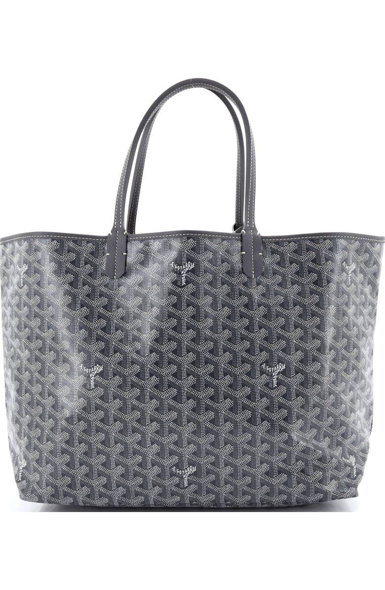 Pre-Owned Goyard Saint Louis Tote Coated Canvas PM, Main, color, Gray