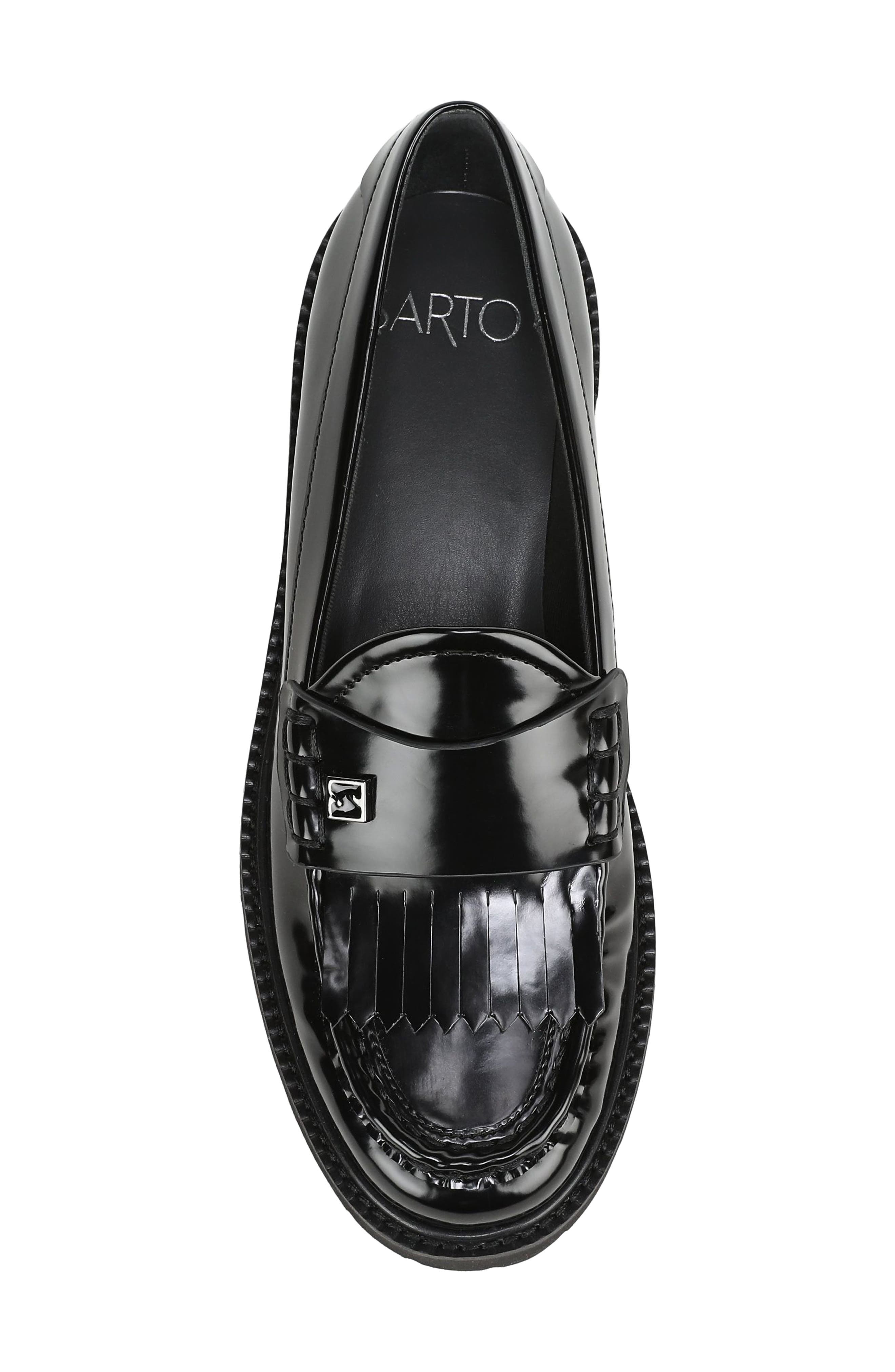 Franco Sarto Simone Kiltie Loafer, Alternate, color, Black