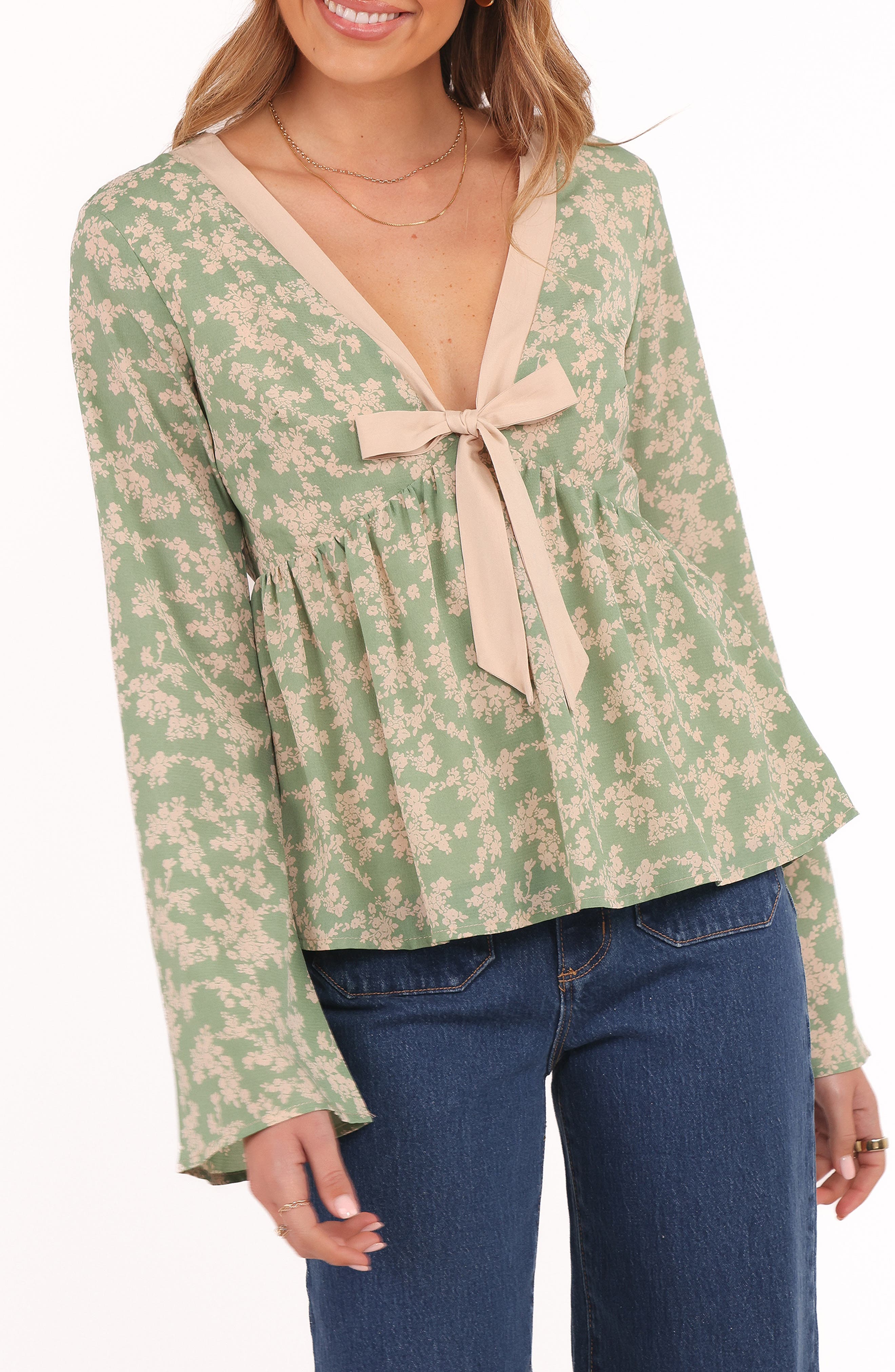Reeva Tie Front Top
