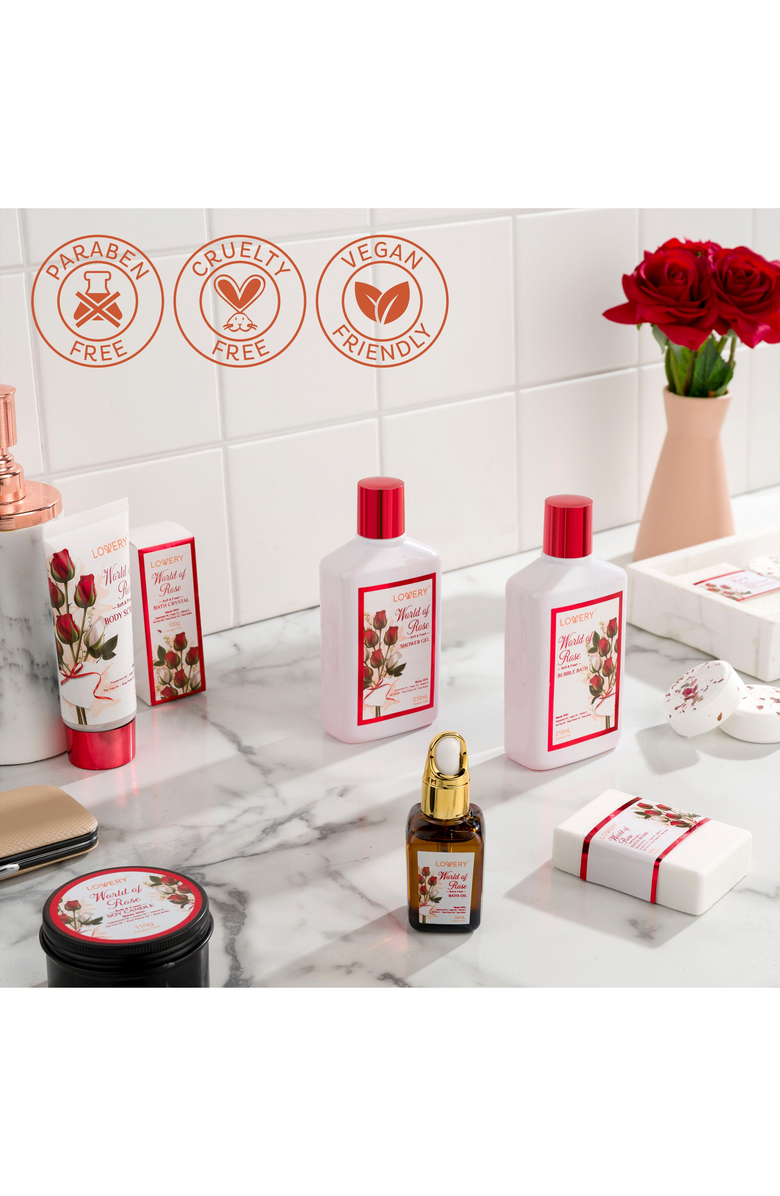 Lovery Red Rose 35pc Stress Relief Skincare Kit, Alternate, color, Red Rose