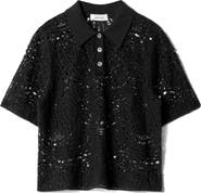 & Other Stories Paisley Wool & Cotton Polo