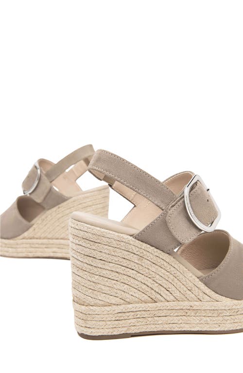 Nerogiardini Slingback Espadrille Platform Wedge Sandal In Brown