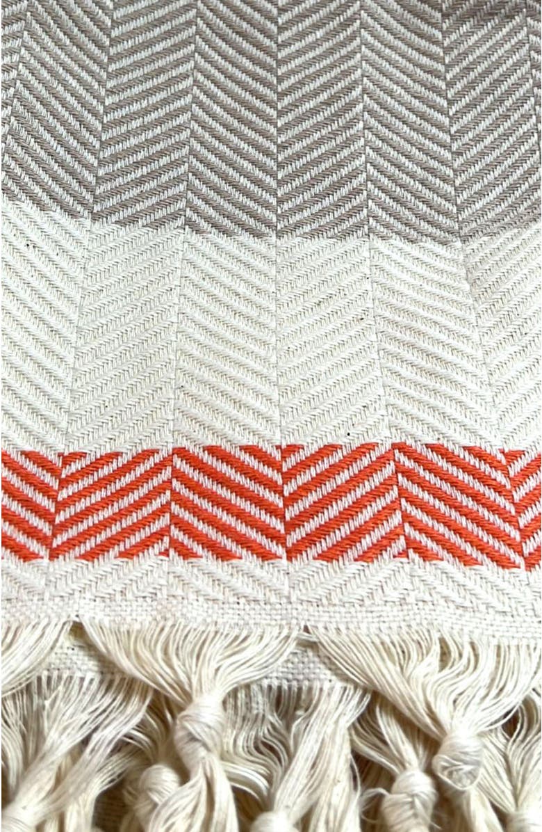 Eco Hilana Pipa Sustainable Hand-loomed Throw Blanket, Alternate, color, 