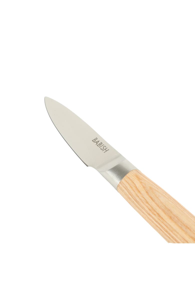 German 1.4116 Stainless Steel Paring Knife with Pakka Wood Handle, Alternate, color, Natural