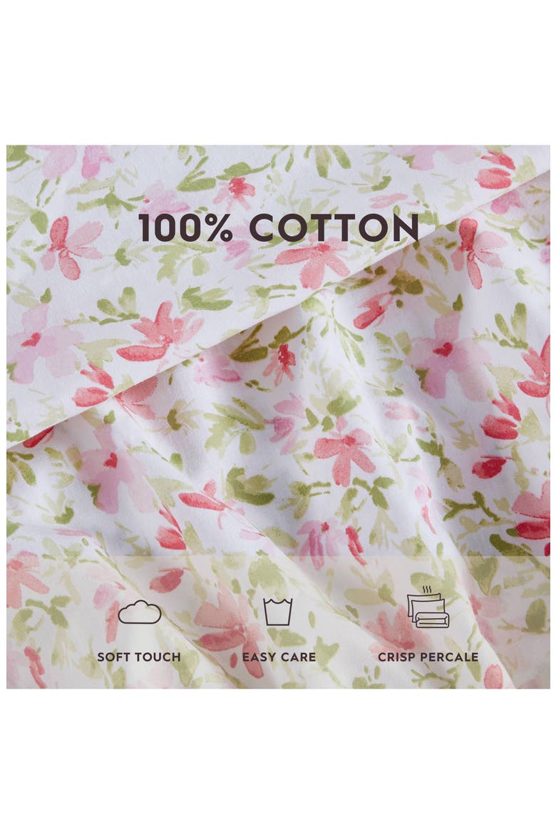 Norella Cotton Comforter Set, Alternate, color, PINK/ GREEN