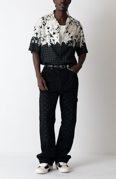 AMIRI MA Quad Jacquard Cotton & Wool Carpenter Jeans | Nordstrom